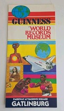 VTG GUINNESS WORLD RECORDS MUSEUM GATLINBURG TN ORIG BROCHURE E.T. NASA BOXING picture
