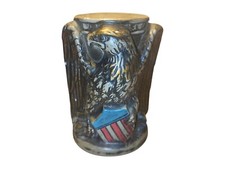 Vintage Ceramic American Flag Eagle Norleans Pillar Bank Patriotic Made In Japan picture