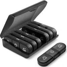 PULIV Weekly Pill Organizer 3 Times a Day Portable Travel Pill Box 7 Day with... picture