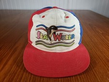 VTG 90s Sea World Hat Snapback Cap Shamu Adventure Park Amusement Water Seaworld picture