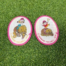 Vintage 1979 Norman Thelwell Pony Horse Embroidered Sew On Patches Badges Lot 2 picture