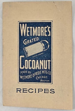 Scarce Late 1800s Wetmore's Grated Coconut Advertising Recipe Booklet picture