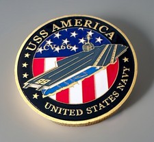 US NAVY - USS AMERICA CV-66 Challenge Coin ·IN STOCK· ·FAST SHIPPING· ·NEW· picture