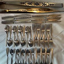 40 Pc WM ROGERS Premier Stainless ONEIDA SPANADA Flatware Set For 8 * See Desc picture