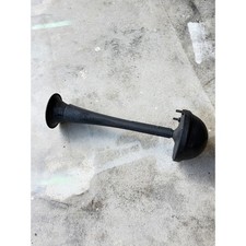 Vintage Cast Metal Trumpet Horn Industrial Signal Antique Black Automotive Part picture