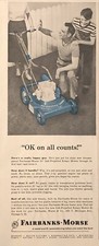 1955 Fairbanks-Morse Push Mower PRINT AD Self-Propelled Rotary VTG 1950s Chicago picture