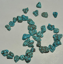 Peruvian Turquoise, Polished Rough Tumbled, Natural Gemstone Craft & collection picture