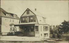 Home - Winthrop MA Message and Cancel 1908 Real Photo Postcard picture