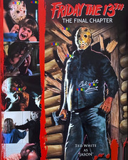 TED WHITE SIGNED REPRINT JASON FRIDAY THE 13TH ACTOR AUTOGRAPH 8