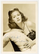 Maria Montez 1940 Hand Signed Portrait Photo 5x7 Autograph Dominican Actress  picture