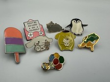 8pc Kawaii Enamel Pin Lot - Sanrio Cinnamoroll Pompompurin Cute Backpack Badges picture