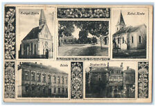 c1910 Neufeld Lajta-ujfalu Burgenland Austria Churches Multiview Postcard picture