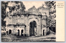 Antique India Postcard LUCKNOW Secundra Bagh Gate 1905 picture