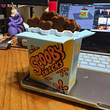 Scooby Snacks Box Display 3D Printed Prop Scooby-Doo Retro Cartoon Decor picture