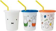 Miffy Skater Tumbler With Straws 320ml 3Pcs Set picture