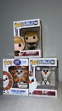 Funko Pop Disney Frozen 2 Lot of 3 Kristoff #584 Olaf #583 Simba #1179 picture