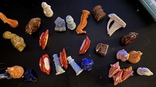 Wade Whimsies Red Rose Tea Figurines Lot 27pc Porcelain England Vintage Mixed picture