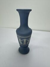 Avon Avonshire Blue Bird of Paradise Empty Bottle Vase Container Wedgwood VTG picture