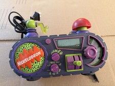 Vintage Nickelodeon 1995 Time Blaster Rise & Slime AlarmClock Radio Tested Works picture
