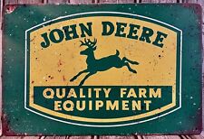 John Deere Tractor Metal Wall Sign 12