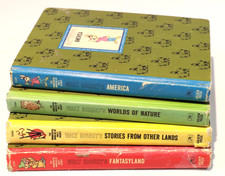 VTG The Wonderful Worlds Of Walt Disney Hardcover Book Set Of 4 Golden Press picture