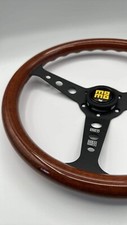 MOMO Heritage Indy Black Woodgrain Steering Wheel 350mm picture