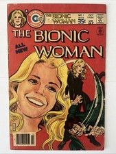 The Bionic Woman #1. 5.0. Joe Gill. Classic TV. Charlton 1977. C Pix, Notes. picture