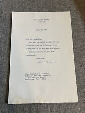 First Lady Pat Nixon Signed Letter - March 22, 1972 - Estate Fresh picture
