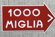 WOW Vintage Style Mille Miglia  F1 Truck  Sign Mille Miglia picture
