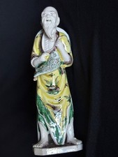 Antique Chinese Porcelain Fisherman Figurine Figure Statue Quin Dynasty picture