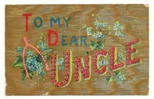 Antique Dear Uncle Greeting Postcard c1909 Buffalo NY picture