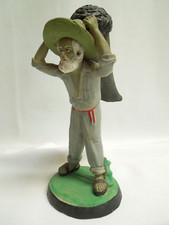 Vintage Man Carrying Sack Statue Metal Sculpture Fredric Remington Style 9 1/2