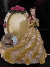 NWT DISNEY AUTHENTIC  ORIGINAL Princess Belle now Globe Figurine Frame  - RERA picture
