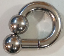 00g 1-1/8 Prince Albert Jewelry Mollusk Frenum Shiny Weight 4.2 OZ Big Ball Sexy picture