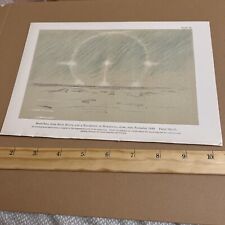 Antique 1898 Plate of a Pastel Sketch: Moon-Ring with Moon Rocks Horizontal Axes picture