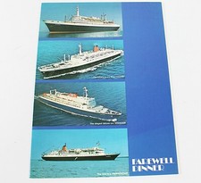 1978 Farewell Dinner Menu S S STATENDAM Holland America Cruise Ship Cover picture