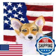 Caroline'S Treasures Carolines Treasures Bb9642Chf Pembroke Corgi Patriotic picture
