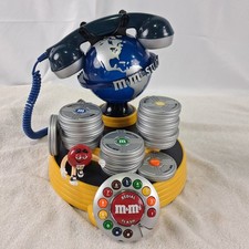 Vintage M&M's Studio Globe Film Reel Telephone Red M&M Character Landline Phone picture