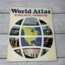 Vintage Scholastic Hammond World Atlas 1973 WA73 picture