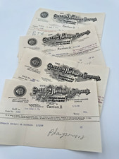 (4) Antique Handwritten Invoice The Canton Hardware Co. Canton Ohio 1902-1911 picture