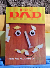 Vintage Father's Day Cd 1962? TO OUR DAD Carpentry Theme HallmarkFD 791-7 21-28 picture