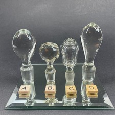 Vintage Glass Bottle Stopper Decanter Topper Clear Crystal Replacement U Choose picture