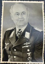 WWII German Air Force General Otto Hohne Knight's Cross Holder Vintage Photograp picture