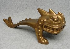 Vintage Erhard & Sohne BRONZE DRAGON Table Lighter CASE ONLY Part GERMANY Made picture