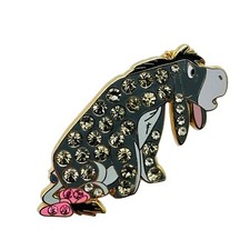 Disney Winnie The Pooh Eeyore Pin With Rhinestones Pin 2008 Embellished Jeweled picture