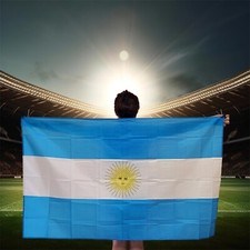 Argentina Team Fan Cape Economical Silk-Printed Body Flag 57 x 35 in - 5 x 3 ft picture