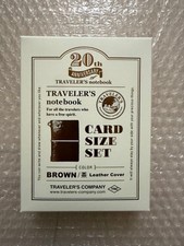 BROWN Traveler's Notebook Card Size 20th Anniversary Set picture