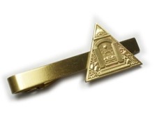 PYRAMID ALL SEEING EYE Freemason Master Masonic Suit Wedding Tie Bar Clip picture