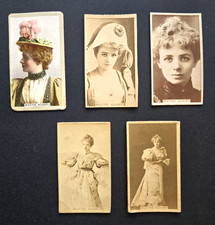 5 Vintage Maude Adams Kinney Sweet Caporal Cigarette Cards: N245 Sepia & 1 Color picture