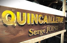 Hand Painted Patinated Hardware Sign Sign Sign picture